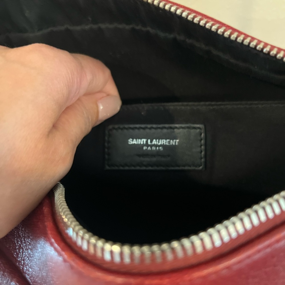 Saint Laurent Dark Red Leather Lou Camera bag - Picture 14 of 15